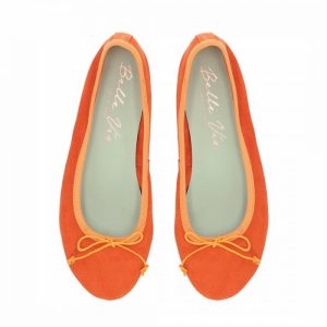 KAMMI BALLERINA SOLE CAMOSCIO ARANCIO