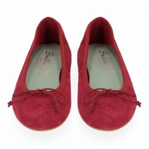 KAMMI BALLERINA SOLE CAMOSCIO ROSSO
